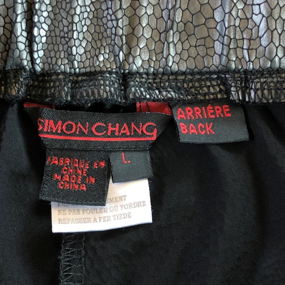 Simon Chang Snake Print Pants - Picture 2 of 6